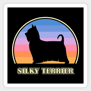 Silky Terrier Vintage Sunset Dog Sticker